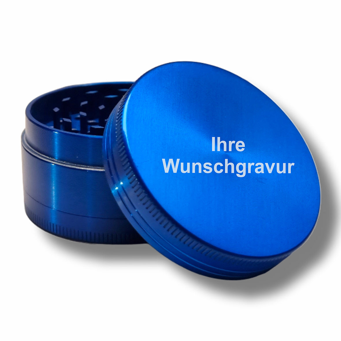 #teamludorf Premium Aluminium Grinder mit individueller Gravur | ∅ 5 cm | 4-teilig | inkl. Pollenschieber Ludorf Textilveredelung & Werbetechnik